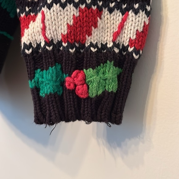 Lisa Coufal Sweater Vtg Ugly Christmas Sweater Graphic Santa Handmade 2X Holiday - Picture 9 of 11